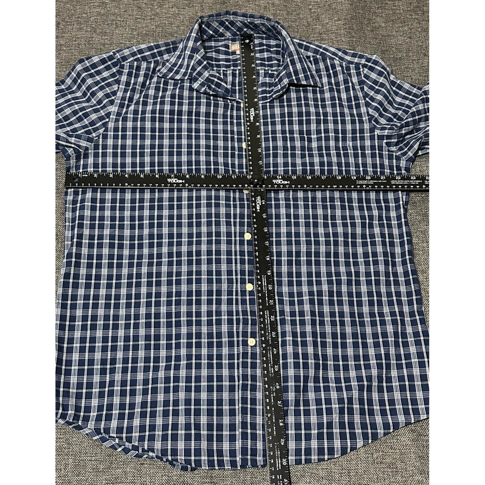 George Men's M 38-40 Plaid Short Sleeve‎ Shirt - Picture 2 of 5